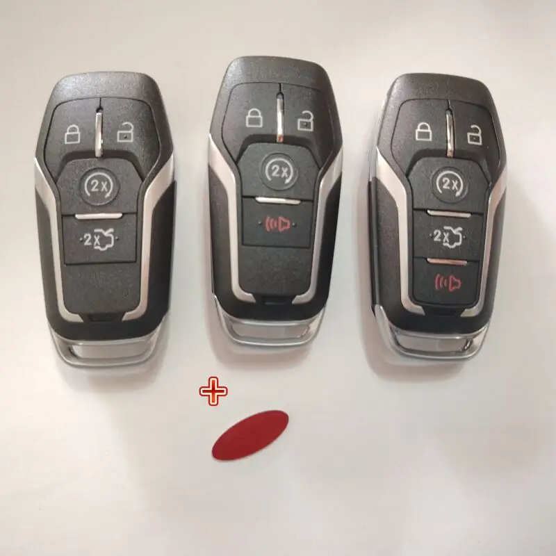 

Smart Remote Key Case 3/4/5 Button For Ford Mustang Edge Explorer Fusion Mondeo Kuka Car Key Shell Uncut Blade