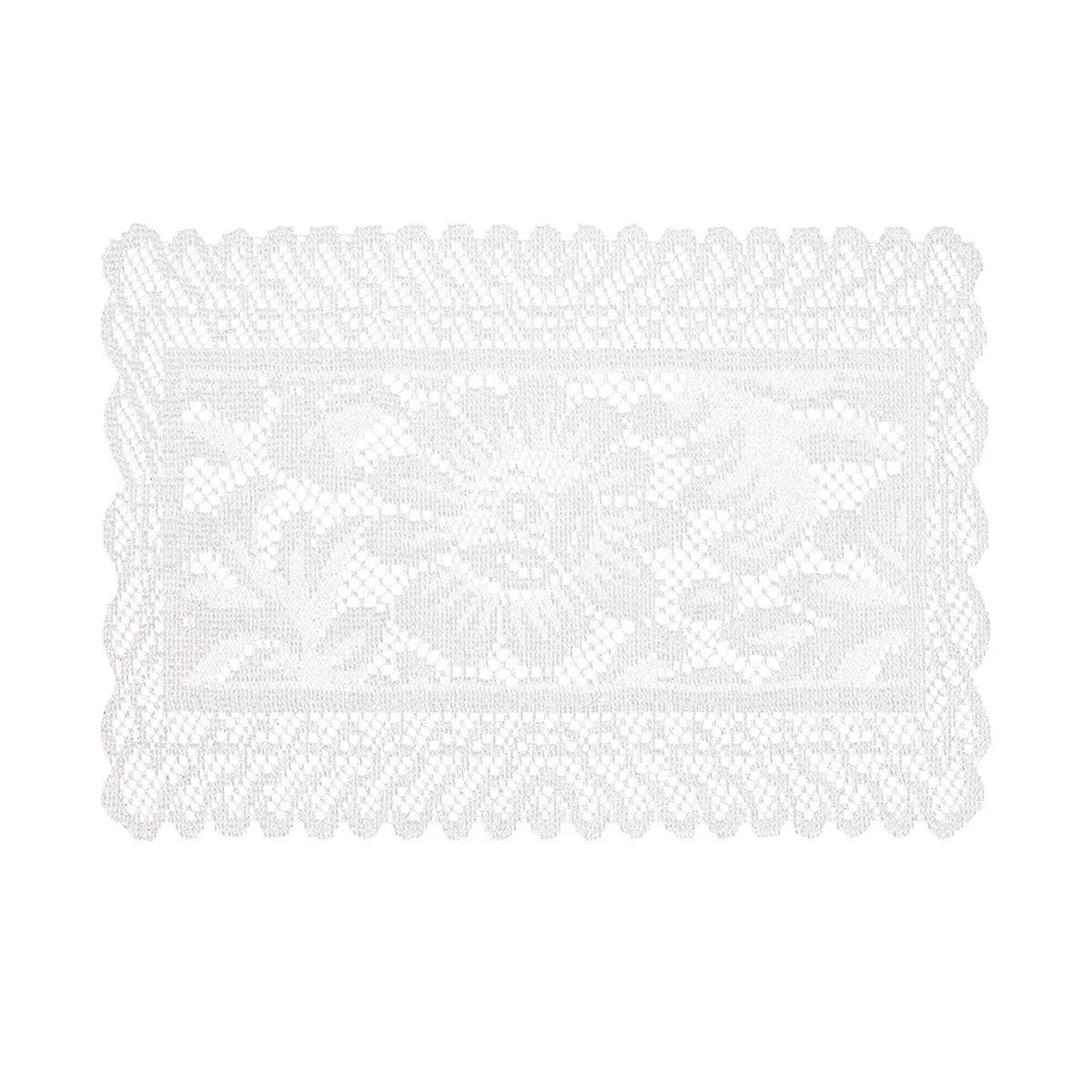 Premium Knitted Lace Square Placemats Sunflower Floral, Elegant Napkins Hotel & Home Use, Decorative Tablecloth for Coffee Table - view 5