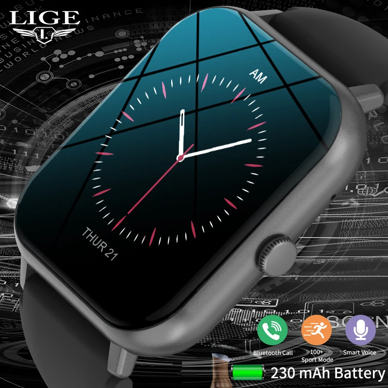 

LIGE 2025 Bluetooth Calling Smart Watch For Men Women Full Touch Screen Sports Fitness Watch Man Smart Watches Women Smartwatch