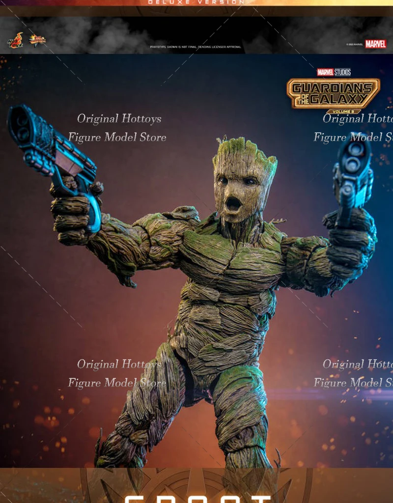 HOTTOYS HT MMS706 MMS707 1/6 Soldier Groot Guardians of the Galaxy Vol.3 Super Hero Full Set 12'' Action Figure Doll Toys