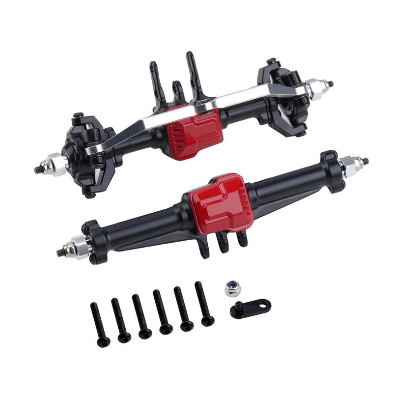 

Front And Rear Axles For 1/18 Trx4m Remote Control Model Car Axle Upgrade Accessories, Black