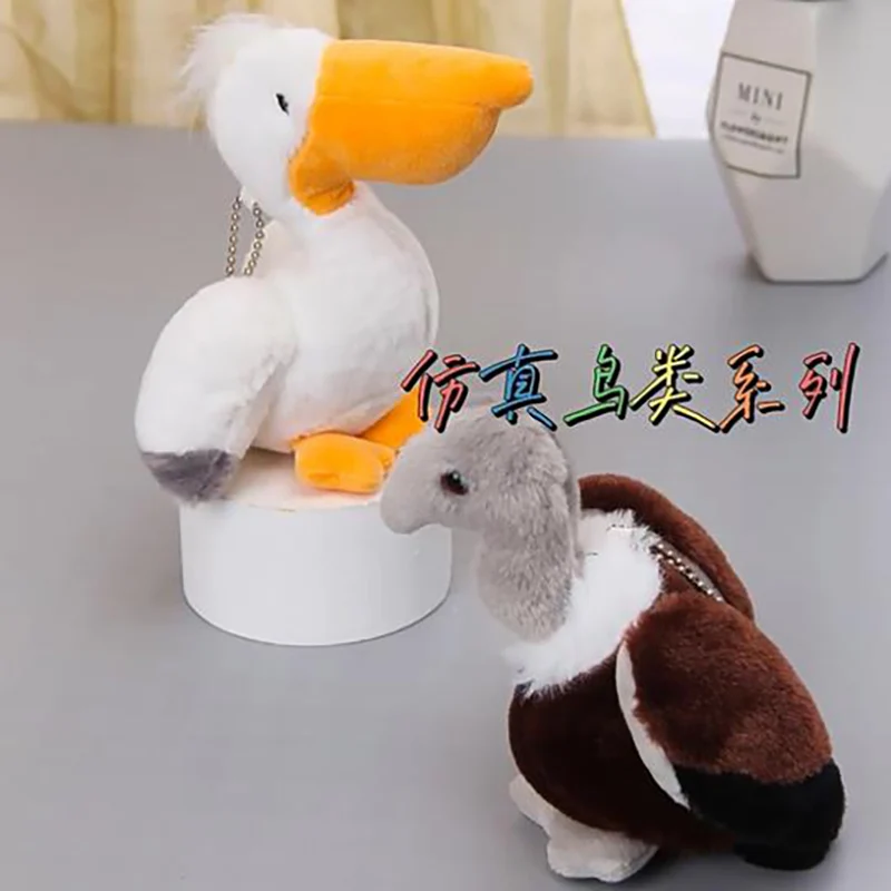 LLavero de peluche con forma de Animal para mujer, muñeco creativo de dibujos animados, Cisne, Tucán, Tucán, bolsa colgante, regalo de cumpleaños y Navidad