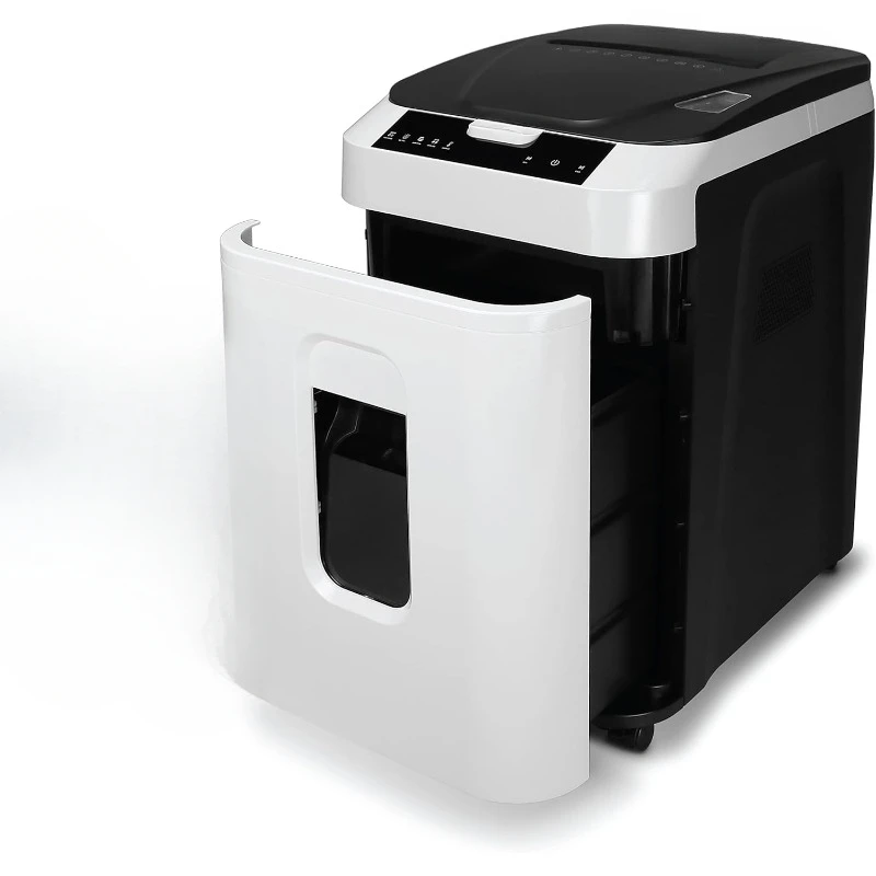 Commercial Grade 200-Sheet Auto Feed High Security Micro-Cut Paper Shredder/ 60 Minutes/Security Level P-5