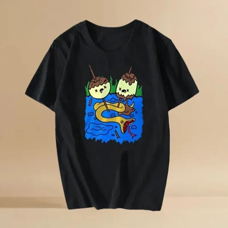 Rock Chewing Princess Casual Women Funny T-Shirt Girl 90S T-shirt Men Goth Marceline Gift Fashion Harajuku Kawaii Y2K Clothing