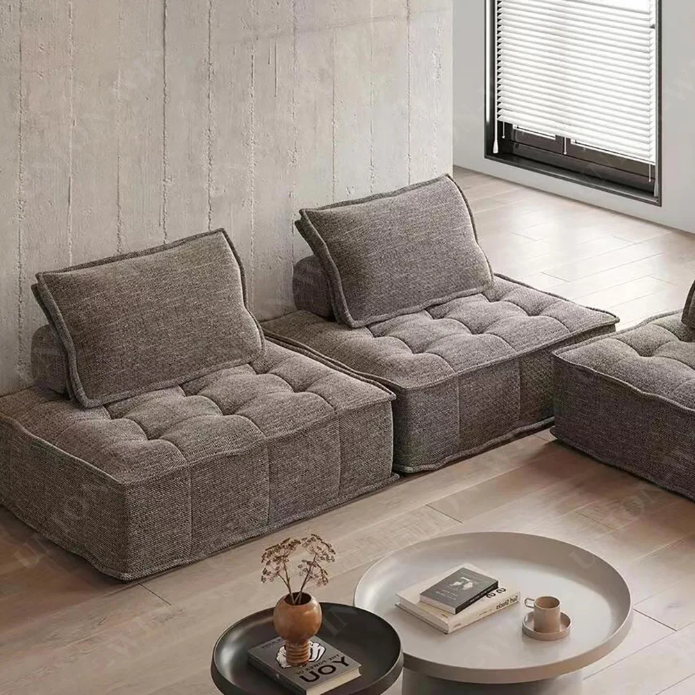 Unisofa Luxury Scandinavian Curved   Furniture for Villas and Living Rooms in Fabric Material Modular Compression Sofa