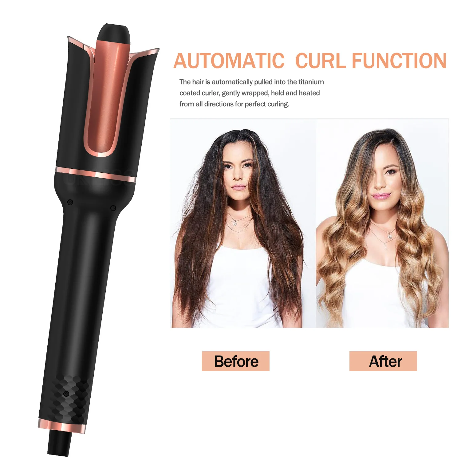 

Automatic Hair Curler Auto Hair Curling Iron Ceramic Rotating Air Curler Air Spin Wand Styler Curl Machine Magic Hair Curler