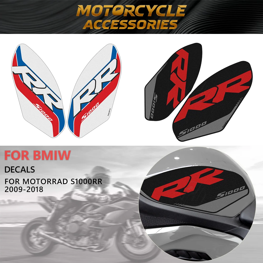 

Motorcycle Stickers Anti-slip Side Tank Pad Protection Knee Grip Mat for BMW S1000RR 2009 2010 2011 2012 2013 2014 2015-2018 Kit