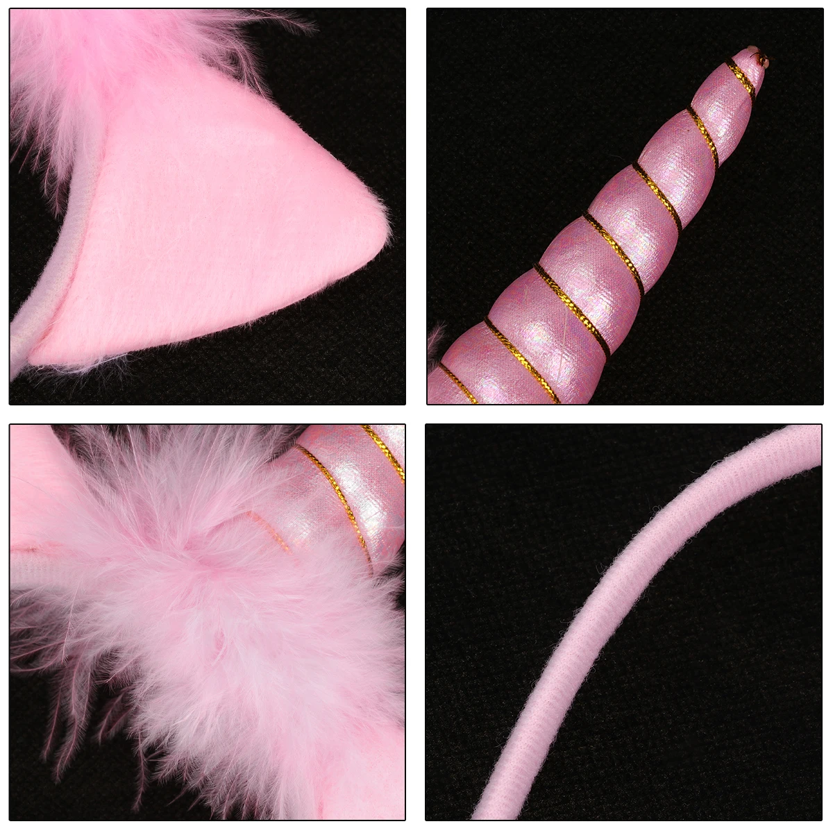 

1 шт., светящаяся повязка на голову с единорогом, светящаяся светодиодная повязка для волос для детей, девочек, вечерние аксессуары для взрослых и детей, кошачьи уши, светящийся аксессуар