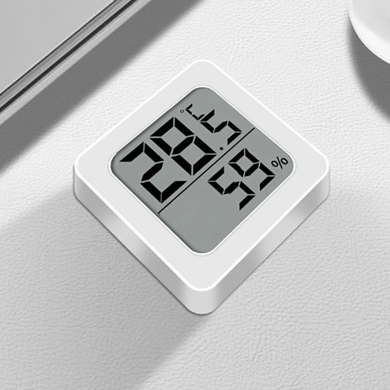 Mini-Hygrometer, Innentemperatur- und Luftfeuchtigkeitsmesser, LCD-Display für Zuhause, Büro, Zimmer, Wandmontage, Desktop-Messgerät