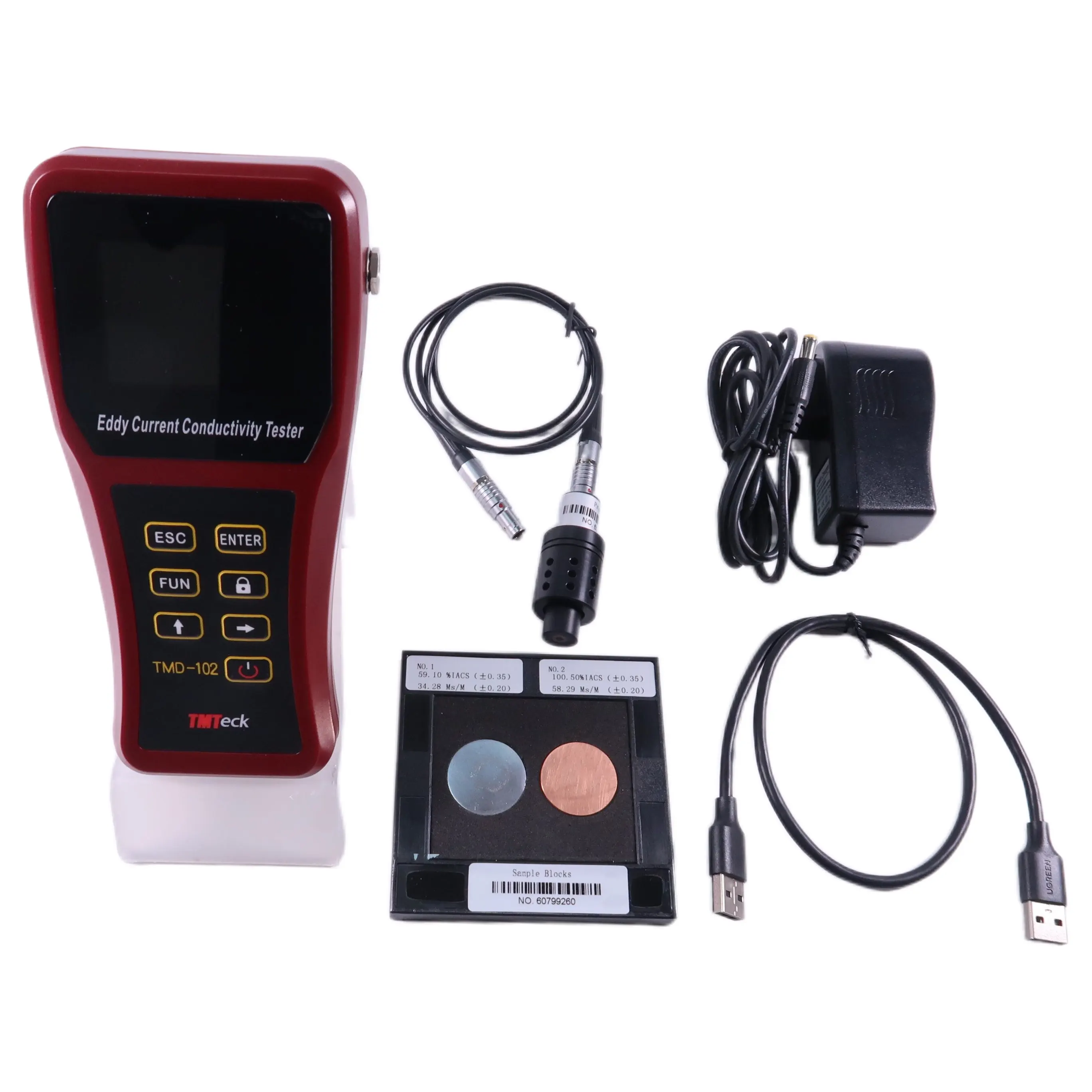 TMTECK TMD-102 Eddy Current Electrical Conductivity Meter 60KHz Aviation Standard Portable Design