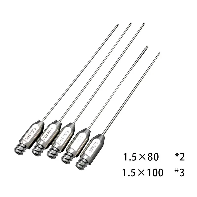 

Fat Transplantation Tool Liposuction Cannula Luer Lock Single Hole Inject Liposuction Surgical Instruments 5pcs/set