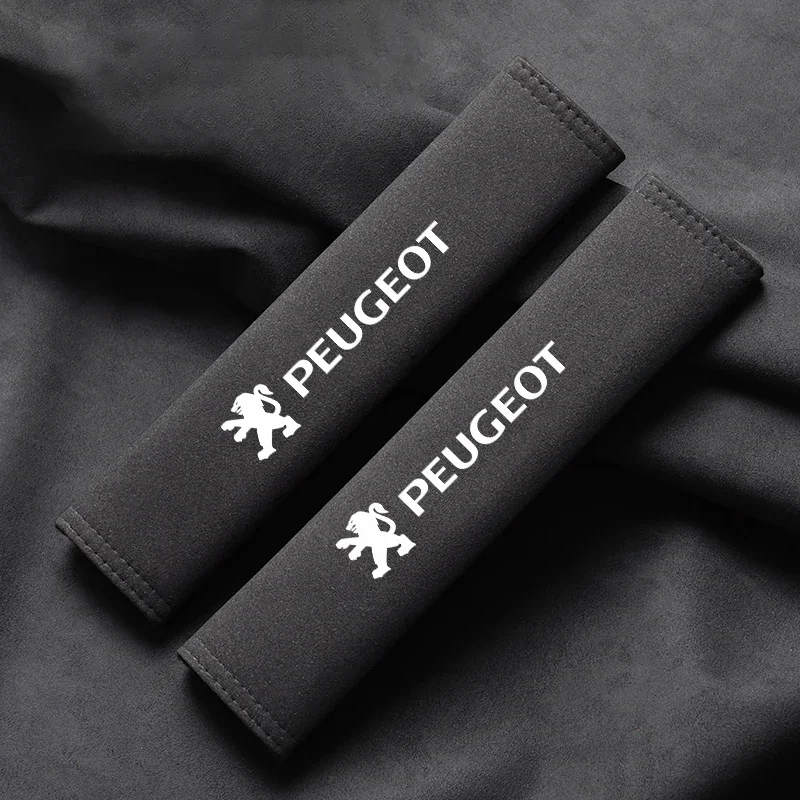 2 قطعة جلد الغزال مقعد حزام الكتف يغطي لبيجو 206 307 308 3008 207 208 407 508 2008 5008 107 106 205 4008 اكسسوارات