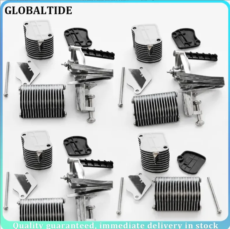 DIY Desktop Leather Strip Cutting Machine Manual Strap Cutter for Waistbands Tassels Lace with 5 Blades Precision Tool