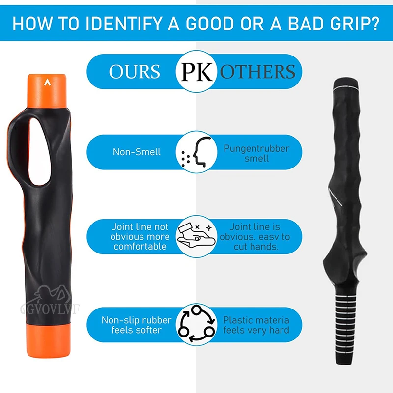 1 قطعة نادي الغولف قبضة التدريب جولف التدريب المعونة تصحيح الموقف ممارسة محاذاة تصحيح الموقف ممارسة محاذاة