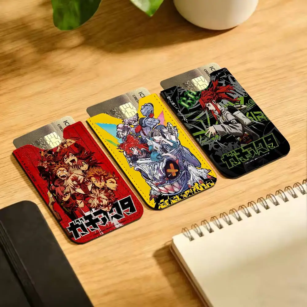 Fantasy Anime Gachiakuta Lightweight Leather Card Holder Palm Pattern Protective Cover for Bus Card ID Card Compact Size