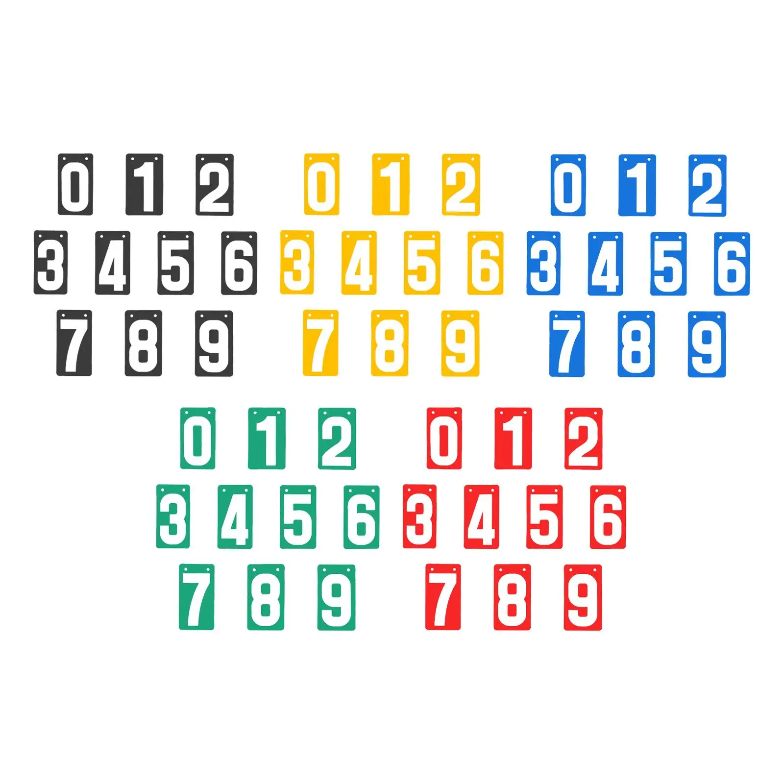 أرقام حارس النتائج 0-9 النتيجة لكرة القدم الكرة الطائرة البيسبول