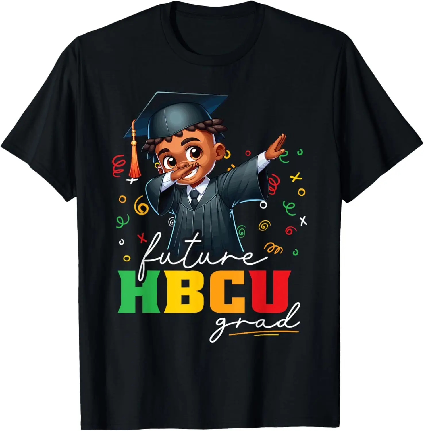 Future HBCU Grad Shirt Kids - Dabbing Boy Graduation HBCU T-Shirt