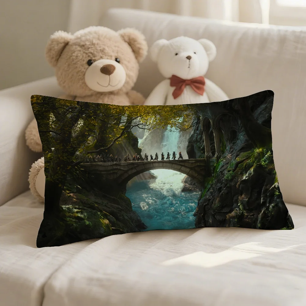 غطاء وسادة لفيلم L-Lord of the R-Rings مناسب للأريكة وغرفة النوم وسادة السيارة وسادة خلفية مستطيلة