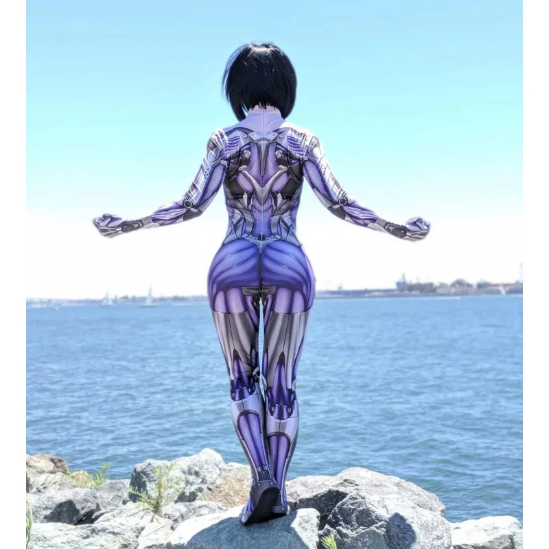 2025 New Female Alita Battle Angel Rosa Salazar Superhero Cosplay Costume Halloween Suit Zentai Bodysuit Party Jumpsuits AA