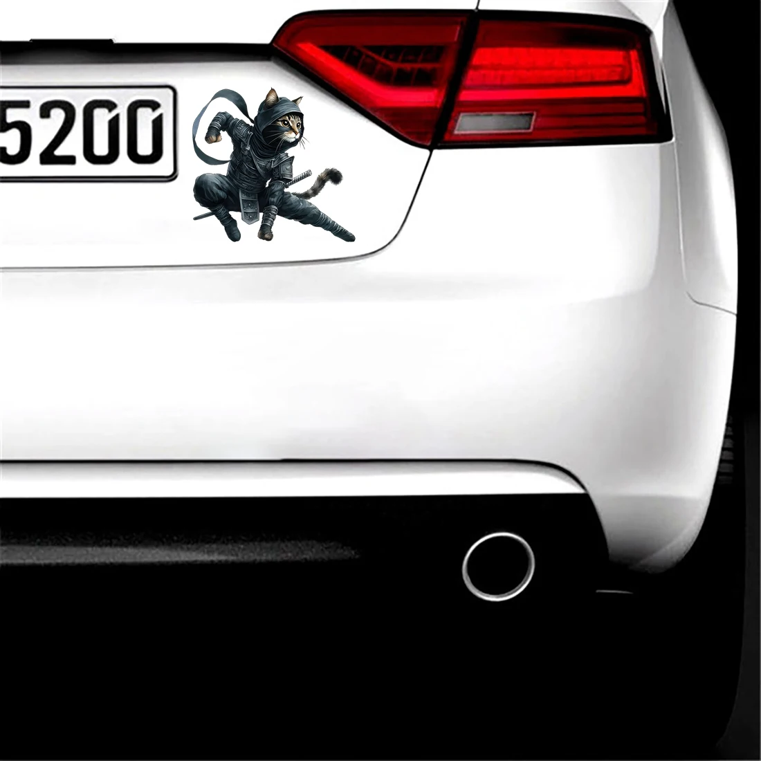 Three Ratels CD148 Funny Kung Fu Cat Wall Stickers for Home Decoration Computer decal car sticker