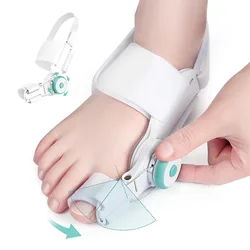 Bunion Corrector for Women Men Big Toe Orthopedic Toe Straightener with Anti-slip Heel Strap for Left & Right Feet