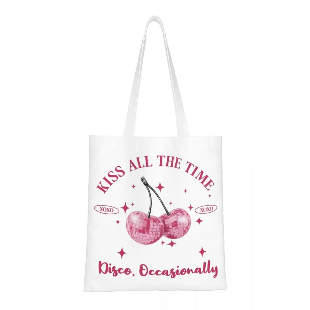 

Сумка-шоппер Harrys Styles Kiss All The Time Disco Occasionally, женская складная сумка через плечо для студентов, с принтом, для покупок