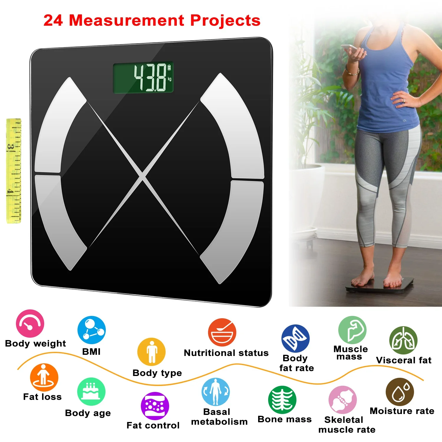 iMountek Smart Body Fat Scale with BMI tracking