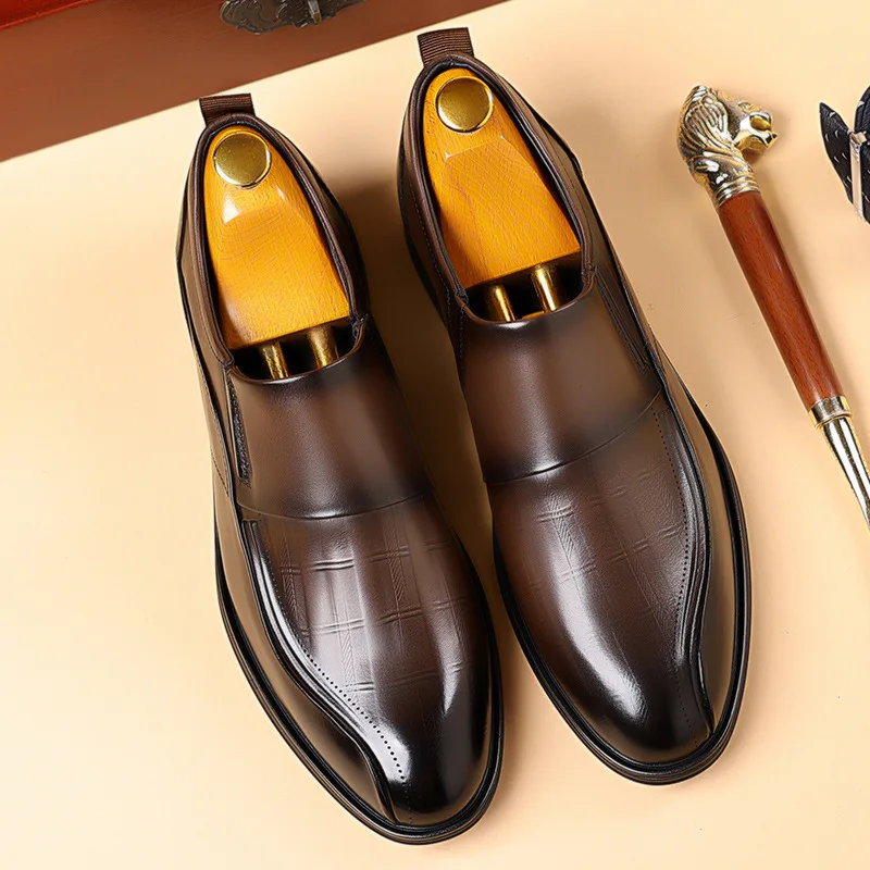 

High Quality Wedding Shoes Leather Men Leather Shoes Cowhide Shoes Men's Business