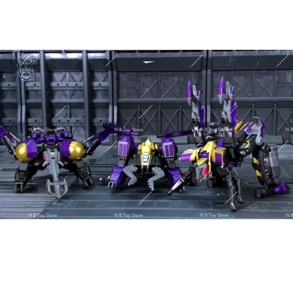 Actionfigur von Transformer Planet-X PX-17, Insecticon Kickback, Schrapnell, 3 Teile, mit Box, 18, 19 Px