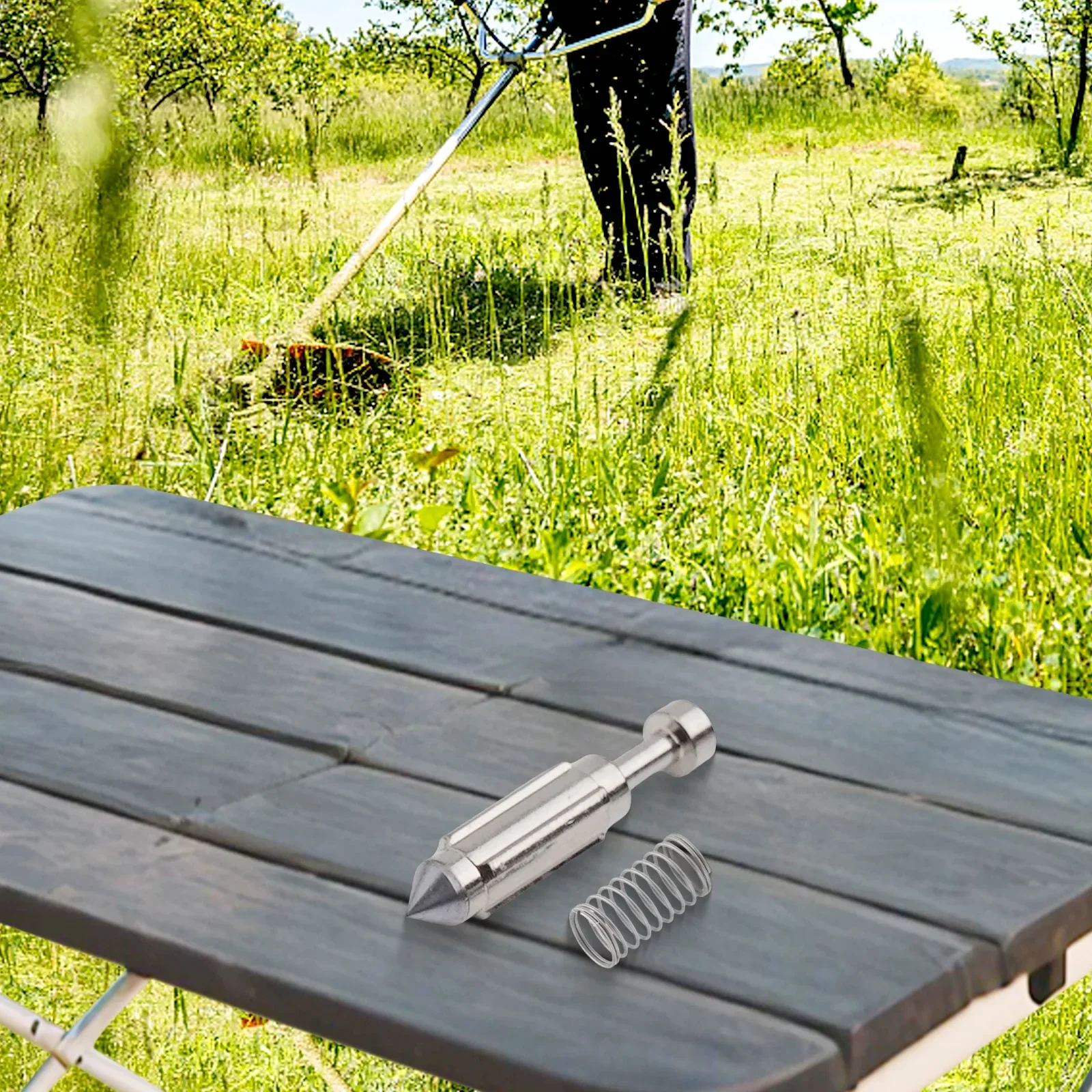 キャブレターフロートニードルバルブとスプリング、ガーデン電動工具、交換用アクセサリー、1セット、gx110、gx140、gx160、gx200