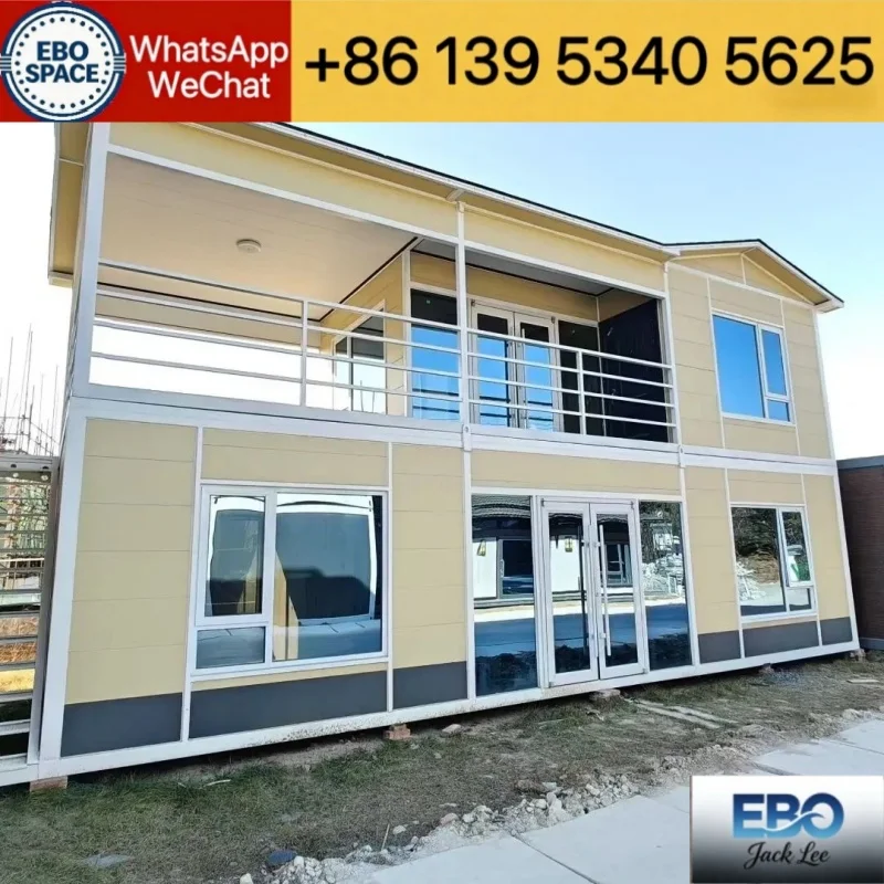 Long lifespan 30ft prefab foldable container house outdoor villa waterproof durable build kitchen bathroom installed