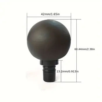 Černá masážní hlavice pro fasciální pistoli Silikonové příslušenství Fasciální pistole Tvar pěsti Tvar květinového drápu, kulový tvar vhodný pro fasciální pistoli 6 nejlepší prodej masážní pistole míč - №1