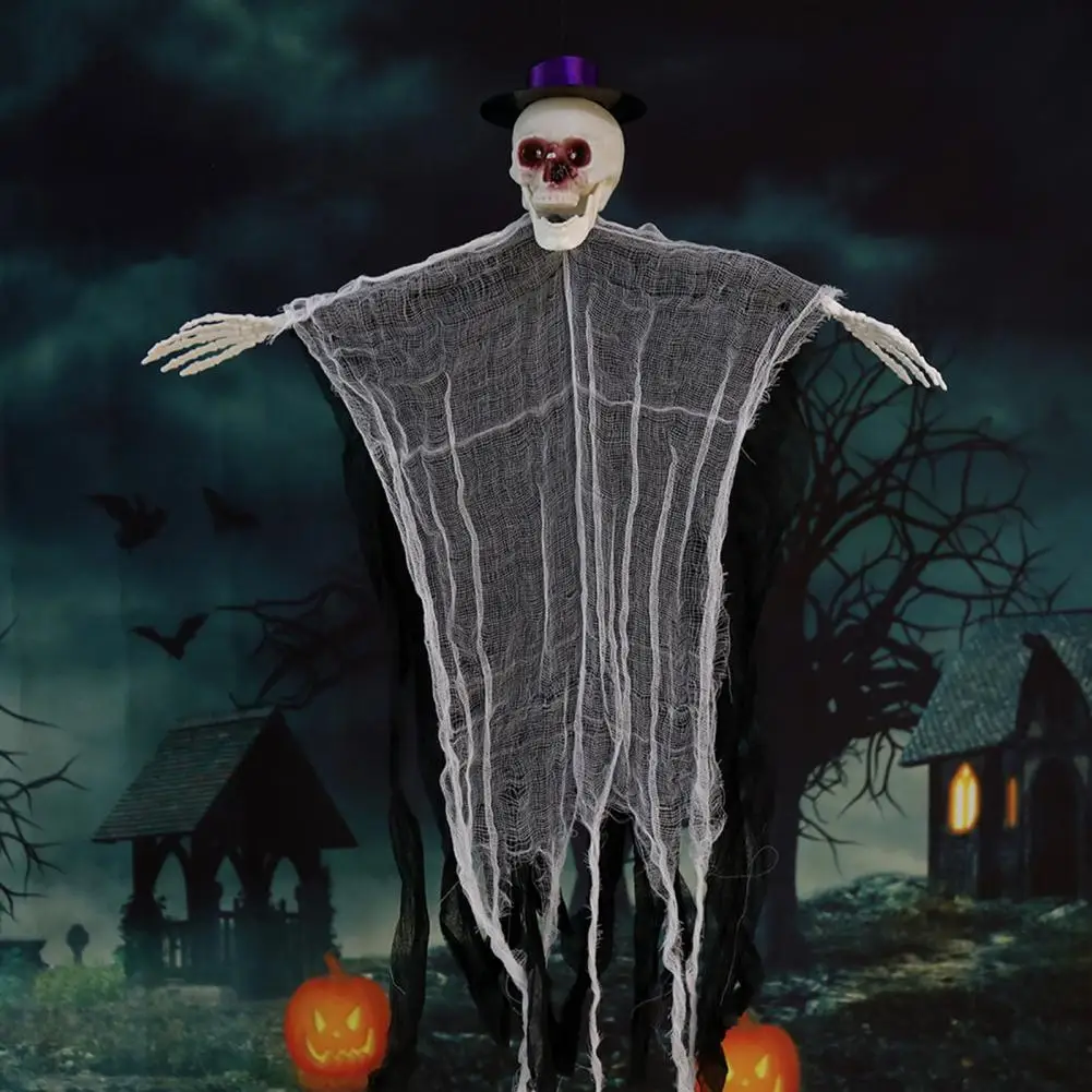 Halloween Hanging Ghost Decoration Ghostly Halloween Outdoor Ornament Spooky Halloween Hanging Ghost Decor with for Front