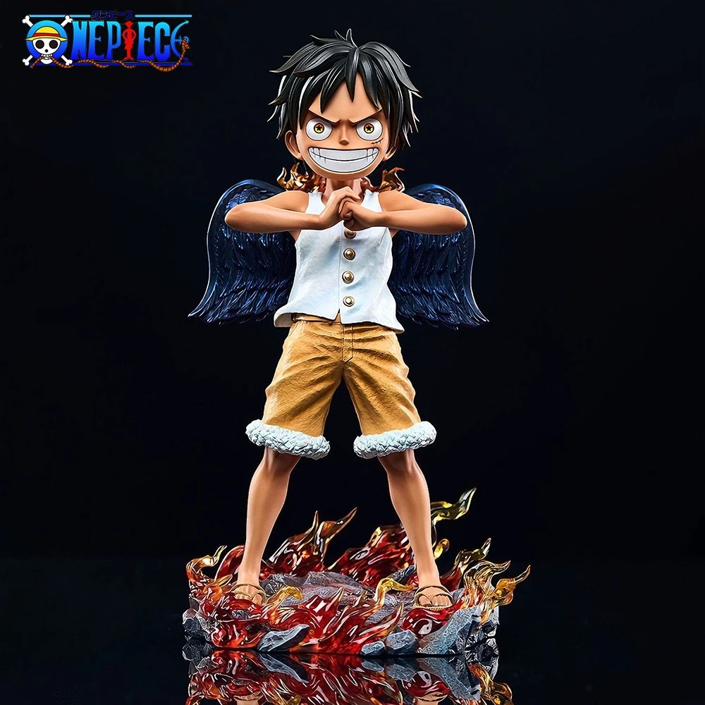 17 cm/6,69 in Anime ONE PIECE Figur Seraphim Luffy Action-figuren Pvc Statue Desktop Ornamen Sammlung Modell Spielzeug geschenke