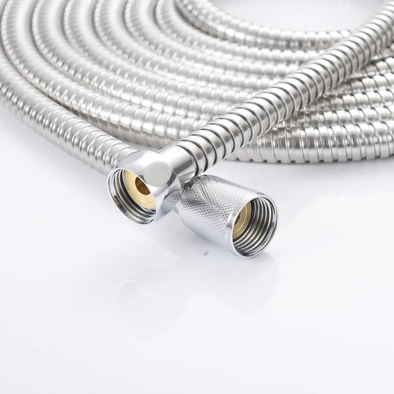 Stainless Steel Shower Hose 5M Long Bathroom Shower Water Hose Extension Plumbing Pipe Pulling Tube Bathroom Accessories