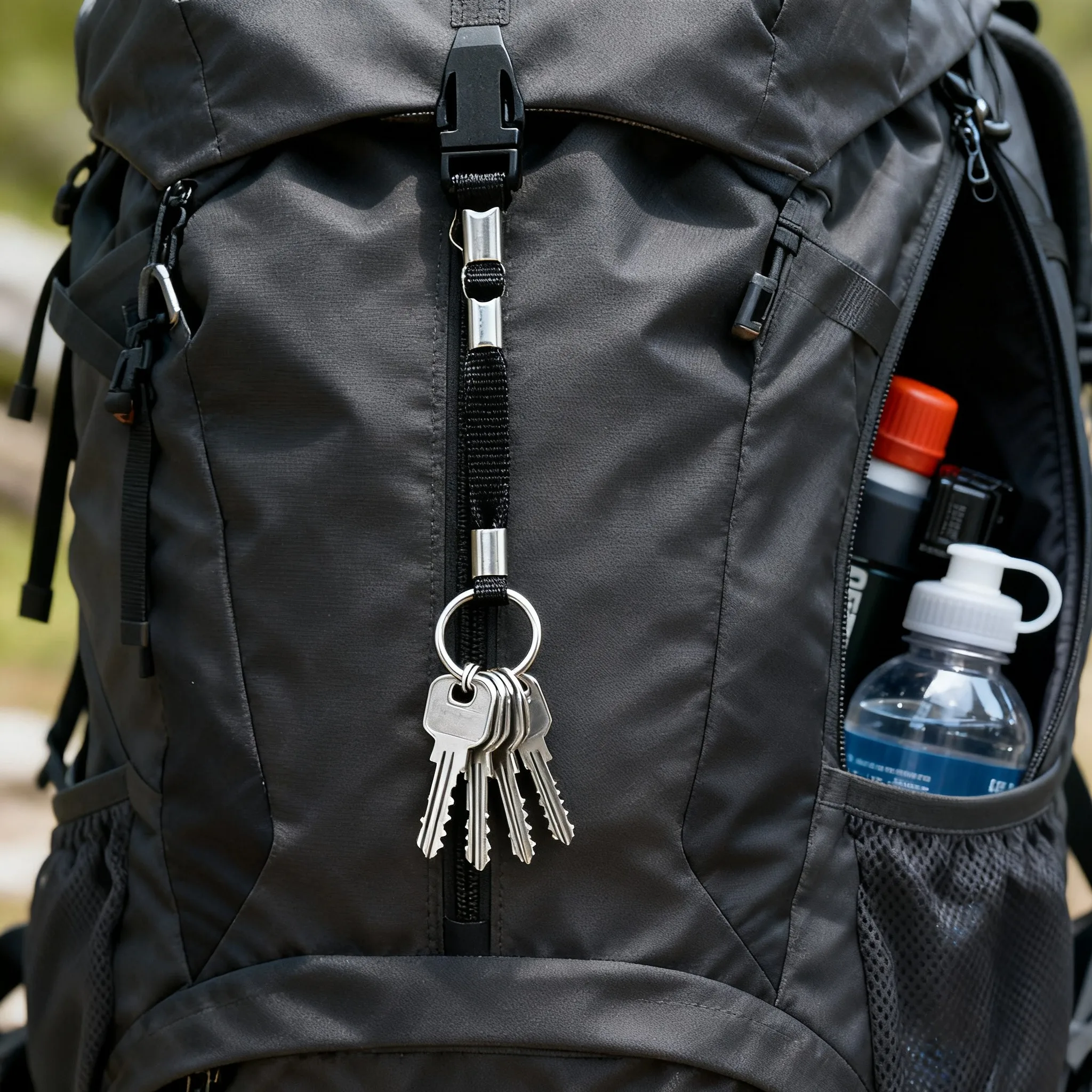 6-Piece Set of Outdoor Hiking and Camping Backpack Lanyards with Quick-Release Buckle, Convenient Luggage Bag External Lanyard Set, Hiking and Camping Water Bottle Lanyards