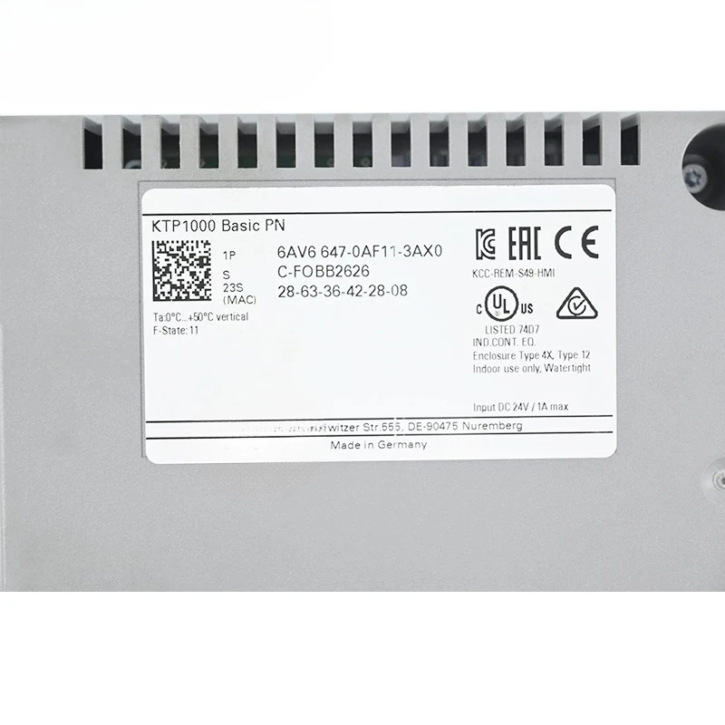 n اللون الأساسي PN 6AV6647-0AF11-3AX0 جرد بقعة لآلة الإنسان الأصلي HMI KTP1000 شاشة 10 بوصة/شاشة تعمل باللمس #4