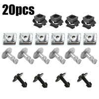 20PCS/Set For Audi A4 A6 A8 TT Car Undertray Engine Under Cover Fixing Clips Screw Kit Camper Auto Interior Repair Accessories
