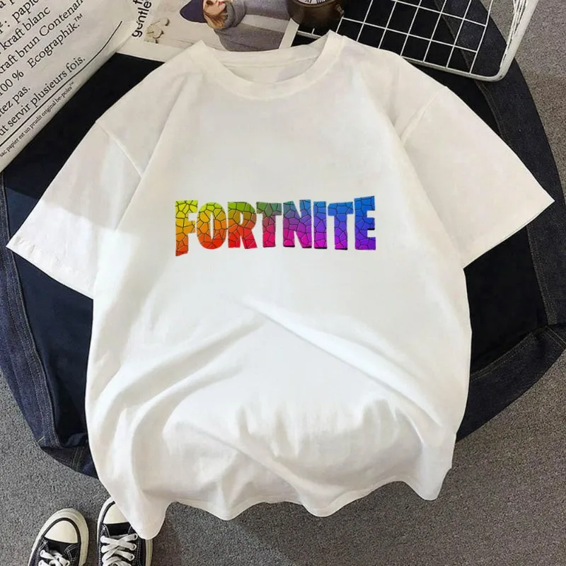 

Fortnite модная детская одежда, футболки, летние футболки с короткими рукавами и принтом для мальчиков, детские футболки с круглым вырезом