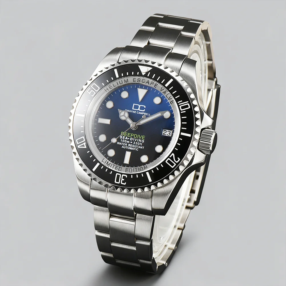 

NH35 Watch 44mm Blue&Black NH35 Men Sea Watches Dweller Waterproof Stainless Steel BGW9 Luminous Sapphire Automatic Wristwatches