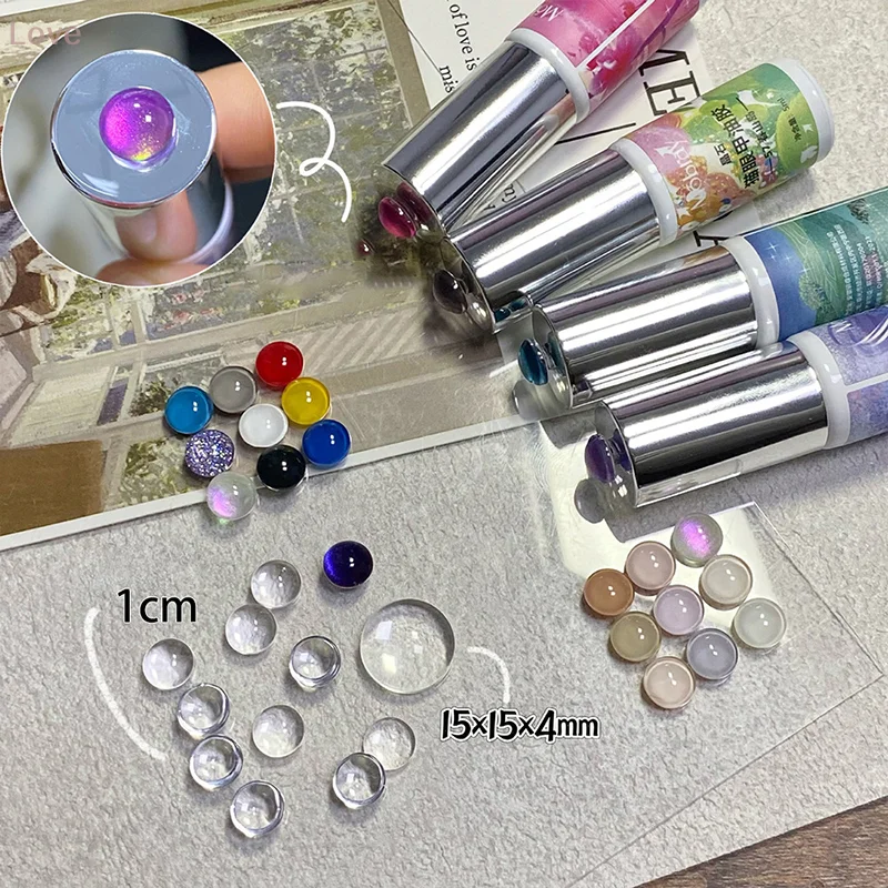 [L&P] 50 قطعة عرض فني للأظافر من الزجاج الشفاف لعرض تصاميم طلاء الأظافر لوحة ألوان الأظافر أدوات مانيكير البطاقة