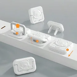 10Pcs Electrical Outlet Safety Protective Cover Cute Bear Baby Kids Anti Electric Shock Safety Power Strip Guard Protectors Cap