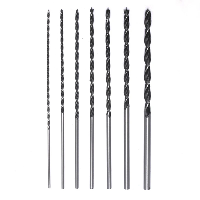 7pcs Twist Drill Bits Set High Carbon Steel 4mm 5mm 6mm 7mm 8mm 10mm 12mm Round Handle