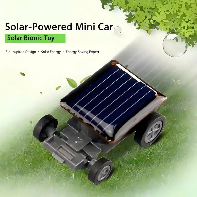 Solar Power Mini Car Educational Toy Kids Funny Science Experiment Gadget No Batteries Needed Cool Gift Self Running Race Car