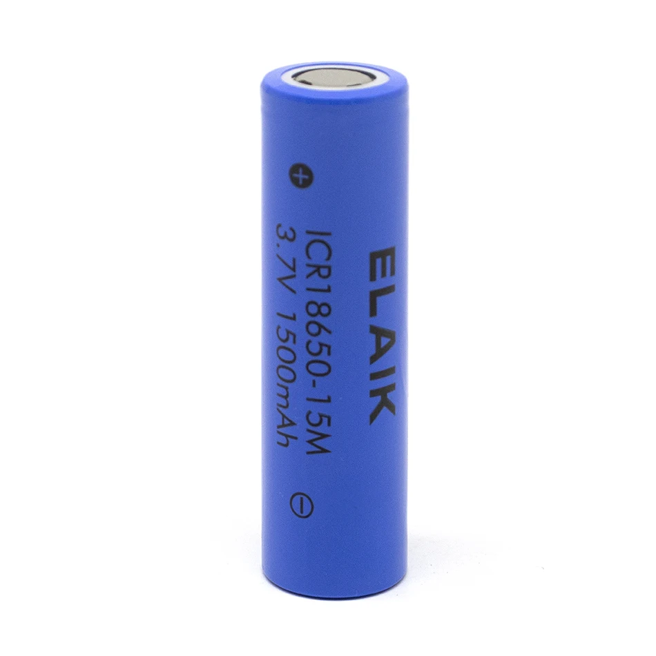 1-5PCS 3.7V ICR18650-15M 1500mAh Rechargeable Digital Lithium Battery Suitable for Small Flashlight, Small Fan Battery