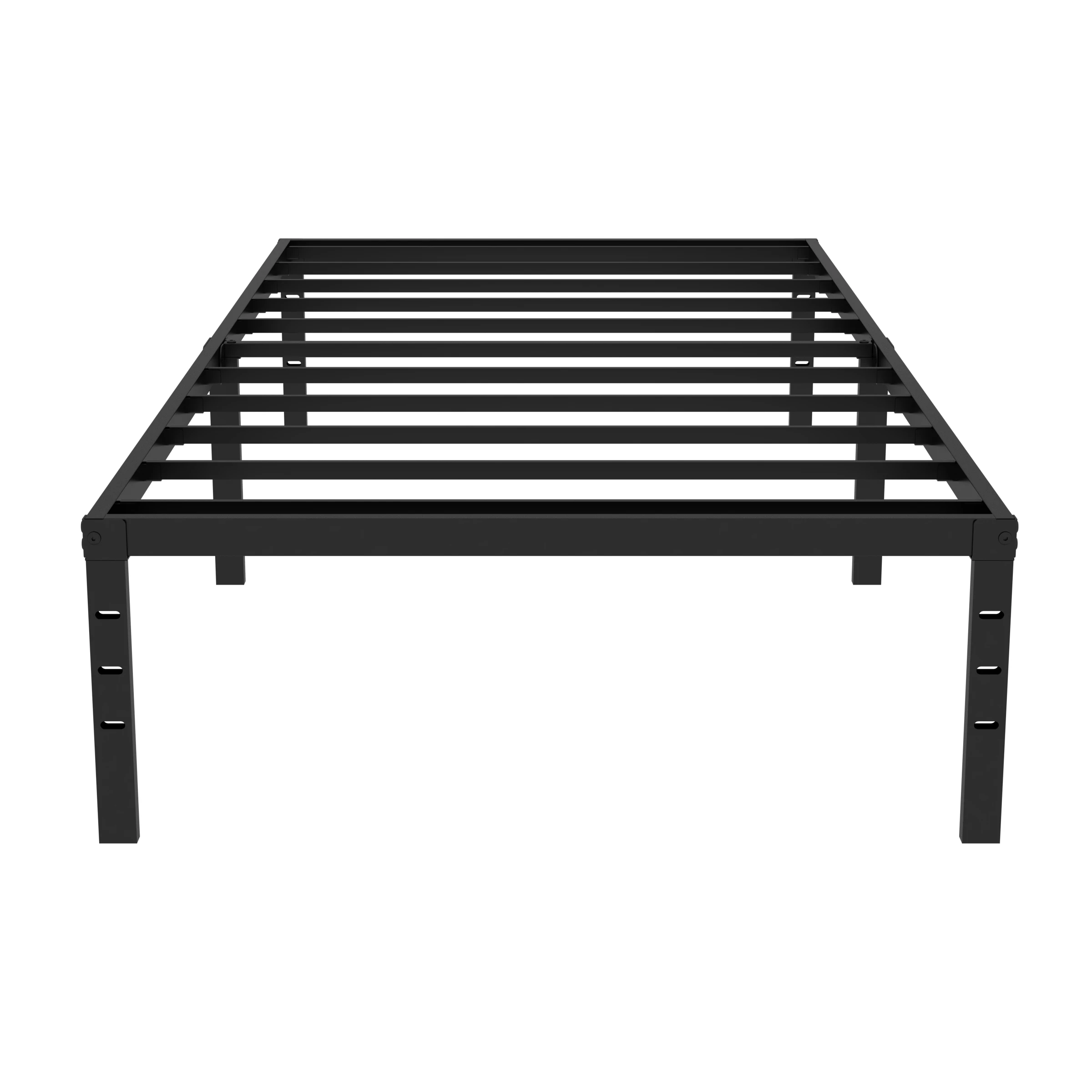 Twin Bed Frames Metal Platform Full Queen King Bed Frame 14/18 Inch Heavy Duty Metal Slat Support Underbed Storage No Box Spring