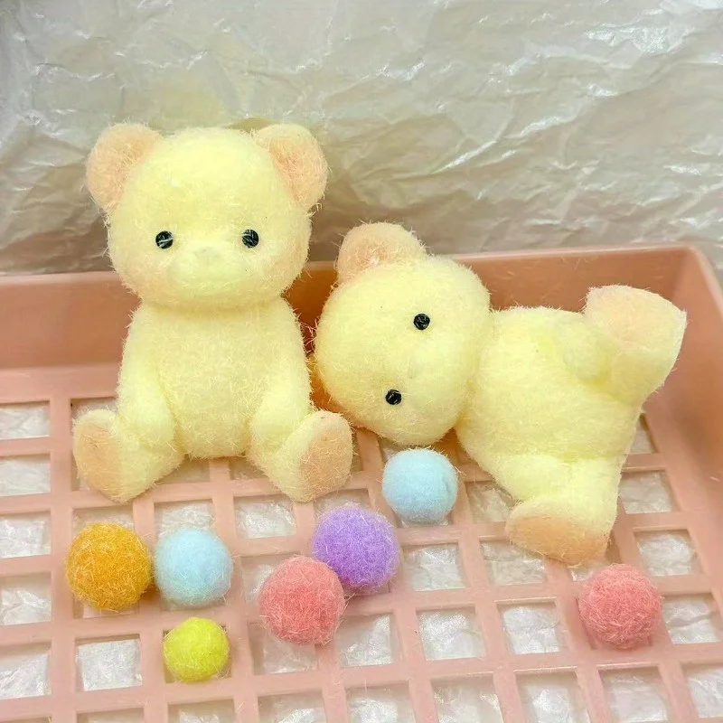 

Медведь для молодежи, маленький мягкий сжимаемый и щепотка, маленькое животное, милый пушистый медвежонок, игра