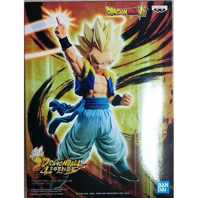 Bandai Genuine Dragon Ball Super Anime Gotenks Action Figures Collectible Model Legends Collab Fierce fight Toys Gifts for Kids