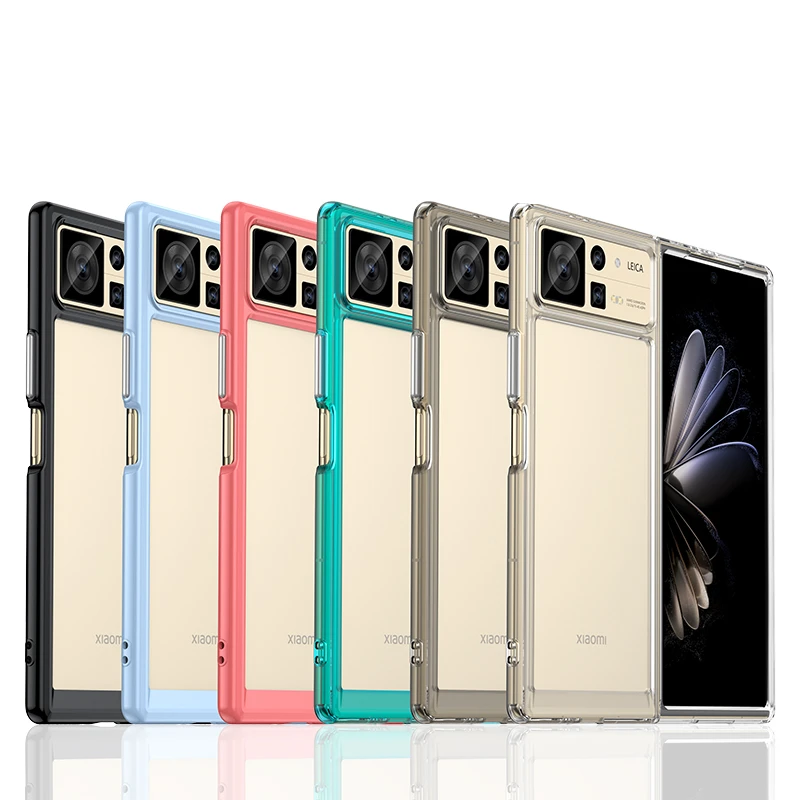 For Xiaomi Mix Fold 2 Case Cover Xiaomi Mi Mix Fold 2 Capas Shockproof Clear Transparent Multicolour Fundas Mi Mix Fold 2 Cover