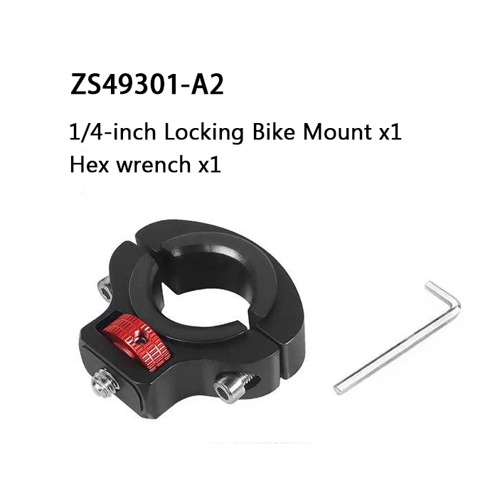Bike Clip Mount with 1/4" Screw for Insta360 X5 X4 X3 Ace Pro Gopro 13 12 DJI Action 4 Sports Camera Gimbal Bracket Accessories view 6